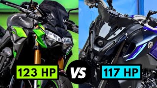 YAMAHA or KAWASAKI Yamaha MT 09 vs Kawasaki Z900 [upl. by Marcellus843]