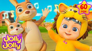 🦘🐤Toodly doodly doo Hickory dickory dock  More  Play outside at the farm  Jolly Jolly Kids Songs [upl. by Arakat184]