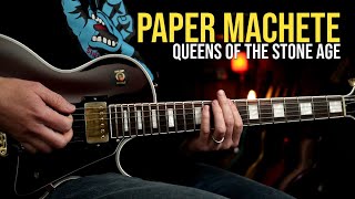 How to Play quotPaper Machetequot by Queens Of The Stone Age  Guitar Lesson [upl. by Anilok]