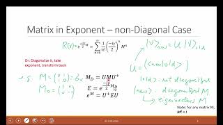 Lecture 261 How to exponentiate a matrix [upl. by Feodora531]