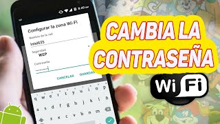 Como cambiar la contraseña a una red WiFi desde Android  Yaxter [upl. by Maples]