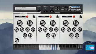 Plogue Sforzatron  free VST mellotron  demo play only [upl. by Aecila34]