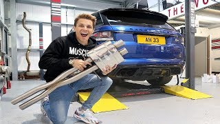 MY NEW RANGE ROVER SVR EXHAUST IS HERE [upl. by Fleming]