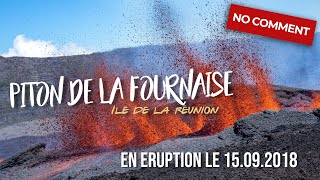 MAGMA  Incredible footage close to volcanic eruption at volcano Piton de La Fournaise [upl. by Elokyn]