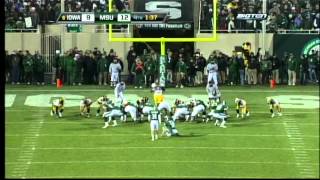 2009 6 Iowa at Michigan State Highlights [upl. by Issac764]