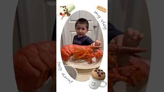 Bennett vs Giant Lobster A BiteSized Adventure shorts lobster seafood [upl. by Yeliw]