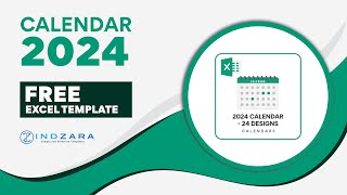 Free Customizable amp PrintFriendly 2024 Excel Calendar [upl. by Ardnasxela]