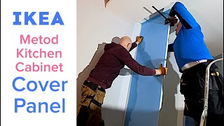 Ikea Metod Cabinet Cover Panel  How to install kitchen end panel amp Metod Ventilation Grill [upl. by Cardie267]