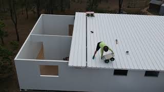 Structural Insulated Roof Panel Install [upl. by Urban983]