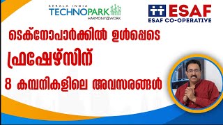 TECHNOPARK JOBSESAF HIRINGFRESHER BULK HIRINGDEGREE DIPLOMA JOBSCAREER PATHWAYDrBRIJESH JOHN [upl. by Deb262]