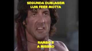 Rambo II ANDRÉ FILHO amp FEIER MOTTA comparação DUBLAGENS CLÁSSICA amp REDUBLAGEM [upl. by Gnen884]