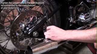 How to Remove Install and Change a Rear Tire on a Softail Narrated [upl. by Ivers]