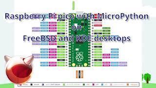 Raspberry Pi Pico with MicroPython on FreeBSD and KDE desktop [upl. by Aysan]