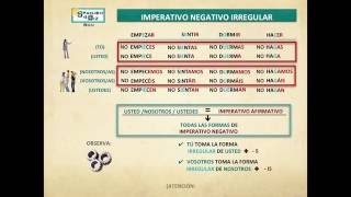 Imperativo negativo regular e irregular  SPANISH4BIZBCN [upl. by Aelahs]