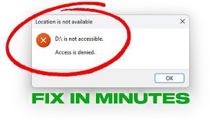 Fix Location Is Not Available  Access Is Denied Error In Windows 111087 [upl. by Aya]