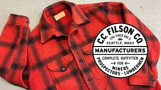 Vintage Wool amp Tin Cloth Clothing by CC Filson Co [upl. by Novikoff]