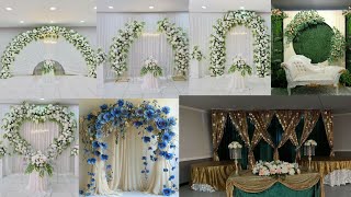 Most beautiful stages backdrop ideas Amazing ideas for wedding stages backdrop ideas [upl. by Nosnev]