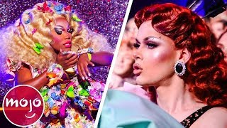 ¡Top 10 PEORES LIPSYNCS EN quotRUPAULS DRAG RACEquot [upl. by Sivatnod872]