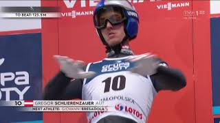 Gregor Schlierenzauer  1195 m  Zakopane 17012021 Last World Cup jump in his career [upl. by Desdemona]