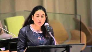 Samar Mezghanni Writer and Activist Opening of the ECOSOC Youth Forum 2016 [upl. by Phylis]