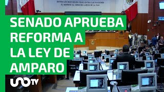 Aprueba Senado reforma a la Ley de Amparo jueces no podrán suspender normas generales [upl. by Elspet33]