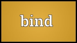 Bind Meaning [upl. by Bellaude]