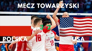 Polska  USA  Mecz Towarzyski  Siatkówka Mężczyzn  Skrót Meczu [upl. by Zeiler]