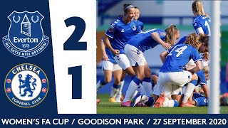 EVERTON WOMEN BEAT CHELSEA TO REACH FA CUP SEMIFINAL [upl. by Malvie]