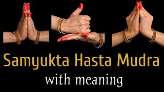 Samyukta Hasta Mudras  Lesson 3  Double Hand Gestures with Meaning  Indian Classical Dance [upl. by Suidaht886]