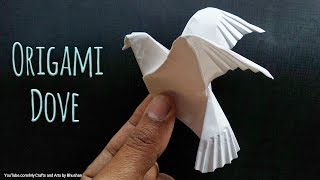 Tutorial on Origami Dove 🕊 or Pigeon  How to make an origami bird easily [upl. by Ettelohcin181]