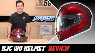 HJC i90 Modular Helmet Review at SpeedAddictscom [upl. by Cristionna]