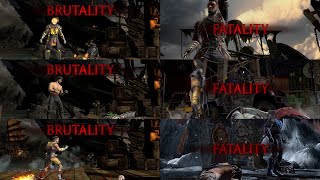 Mortal Kombat All Fatalities and Brutalities  MK Mobile Brutalities and Fatalities [upl. by Lleinnad]