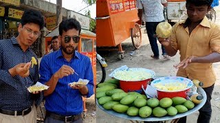 Aam or Sour Mango with naam jim recipe Tasty Masala aam or spicy mix green mango fruits of Dhaka [upl. by Saundra913]