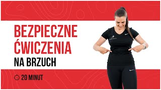 Bezpieczne ćwiczenia na brzuch dla początkujących  Trening dla Kobiet [upl. by Zolnay]