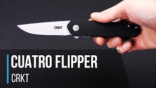 CRKT Cuatro Rogers Design IKBS Flipper Overview [upl. by Patton]