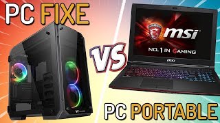 PC FIXE VS PC PORTABLE GAMER  LEQUEL CHOISIR [upl. by Swanhilda]