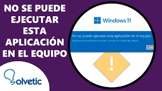 No Se Puede Ejecutar esta Aplicación en el Equipo para Buscar una Version para su Equipo Consulte ✅✅ [upl. by Aehta]