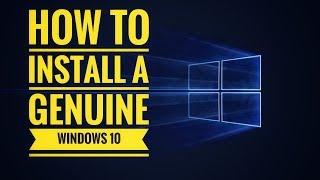 How to install a genuine Windows 10 Cum instalam Windows 10 cu Licenta [upl. by Verlie]