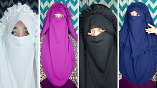 4 Crown Hijab Niqab LookBook amp Tutorials 2022 ZUMMA Shop  SwarnaLi TheFlyingCat ❤️ [upl. by Eyllib]