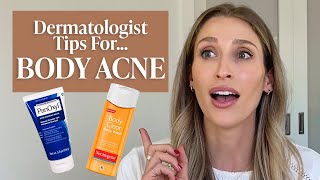 Body Acne or Folliculitis Dermatologist Tips amp Drugstore Skincare Products to Try  Dr Sam Ellis [upl. by Atteyek]