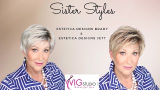 SISTER STYLES comparison  Estetica Brady amp Estetica Jett  CRAZY WIG LADY [upl. by O'Neill647]