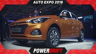 2018 Hyundai Elite i20 at Auto Expo  PowerDrift [upl. by Adneram346]