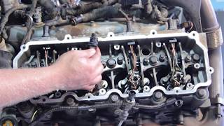 Ford 60 Liter Powerstroke Fuel Injector Installation [upl. by Nich]