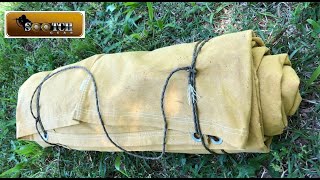 How to make a Cowboy Canvas amp Wool Bedroll [upl. by Lieberman384]