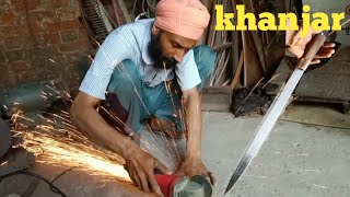 khanjar  knife making  Sahari Kirpaan wale [upl. by Ciredec]