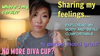 I TRIED THE LUNETTE MENSTRUAL CUP WARNING REAL BLOOD  ITSJUSTKELLI [upl. by Delahk779]