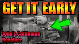 How to get Johns Cattleman Revolver Early  Two Revolvers Red Dead Redemption 2 Glitch [upl. by Farwell920]