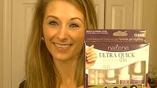 Review On Nailene Ultra Quick Brush On Gel Kit [upl. by Ahseal]