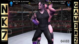 Hell in a cell match 🔥 The undertaking vs Brocklasner WWERaw HellInACell WWE wrestlingwwe2k24 [upl. by Tubb]