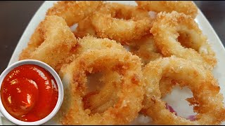 CRISPY FRIED CALAMARI CALAMARES RECIPE  HOW TO COOK SQUID  EASY CALAMARI RECIPE [upl. by Viviyan]